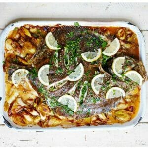 baked whole turbot