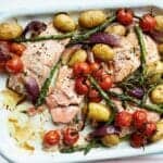 salmon tray bake
