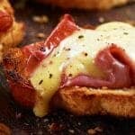 welsh rarebit with parma ham