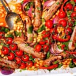 Bean and sausage bake