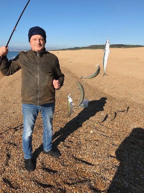Grandad caught some mackerel