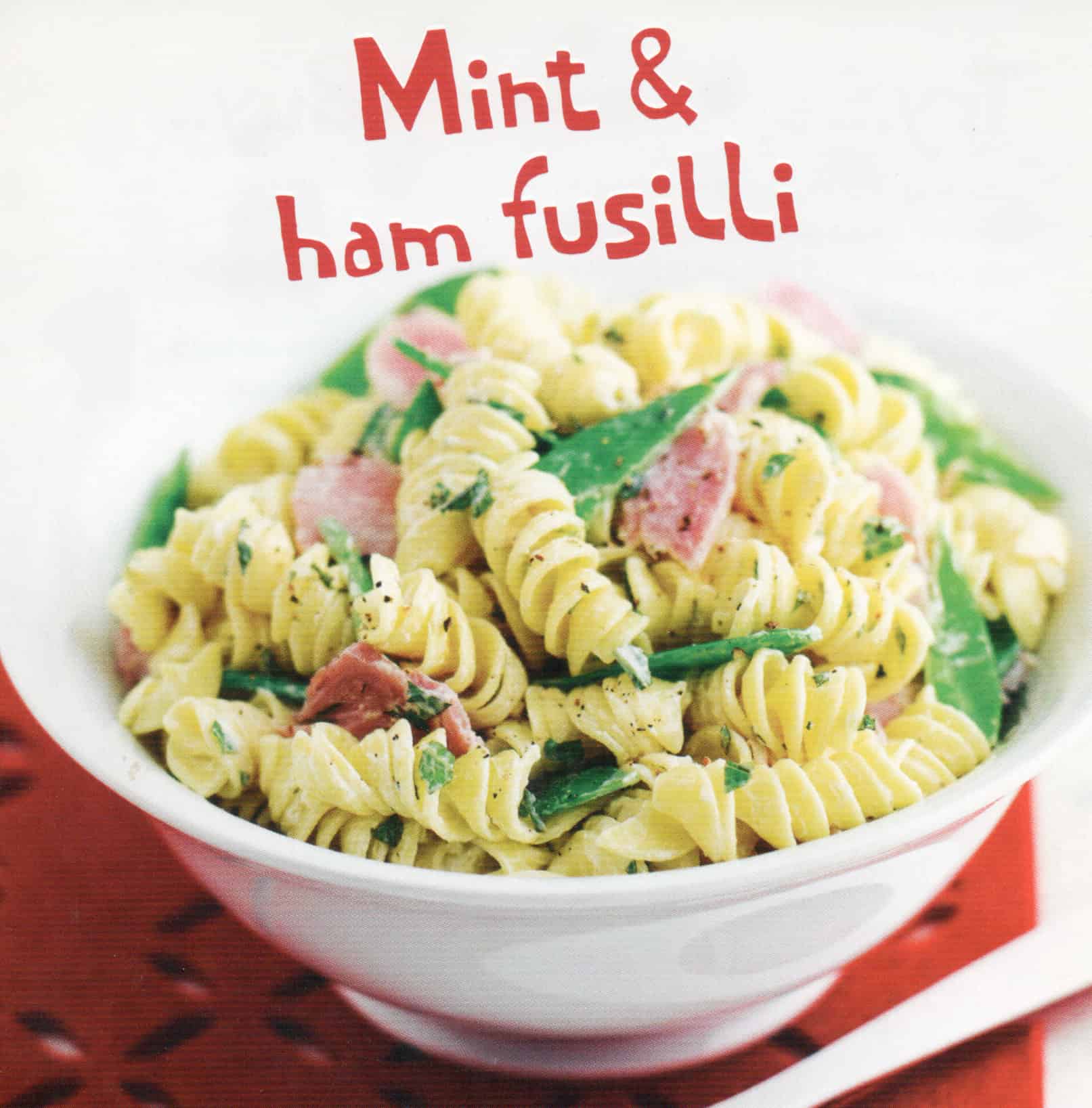 mint and ham fusilli