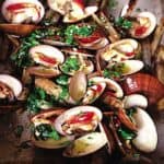 shellfish on barbeque