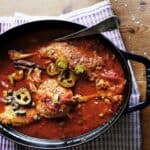 duck legs with veracruzan sauce