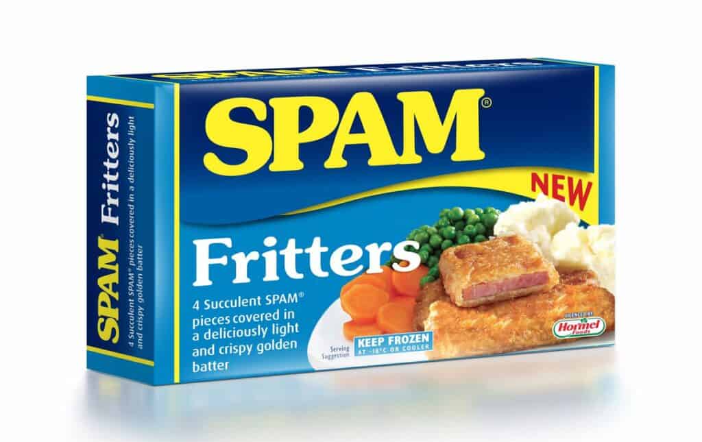 SPAM fritters boxed