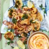 crispy squid with harissa mayo