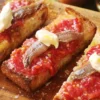 bread with tomato and anchovy