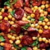 sherry glazed chorizo with chickpeas