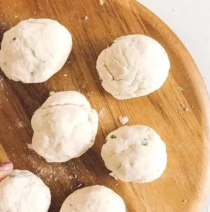 uncooked dumplings