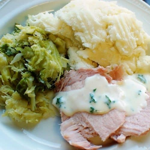bacon mash and cabbage