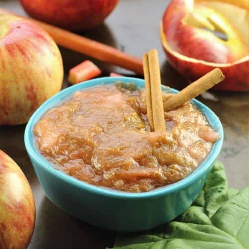 rhubarb and apple sauce