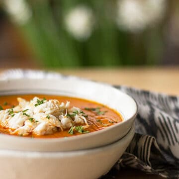 bowl of crab bisque