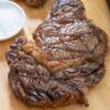cooked ribeye steak