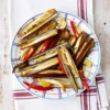 roasted razor clams on a plate