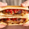 sausage and onion sandwich