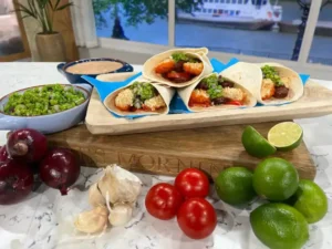 fish finger wraps and ingredients