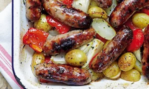 roasted sausage traybake