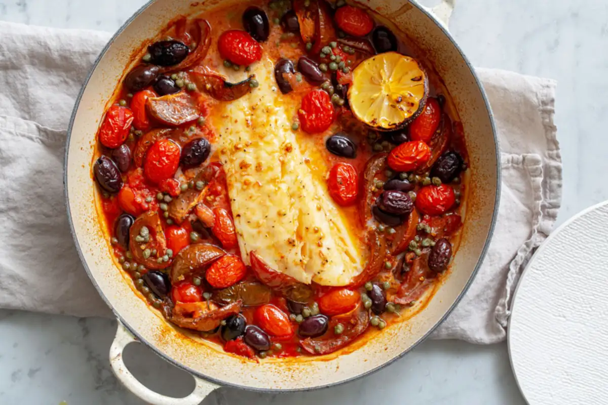 Spanish Christmas Bacalao with Tomatoes Capers and Olives - Grandads ...